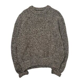 Vintage Brown Bison Wool Knit Sweater L